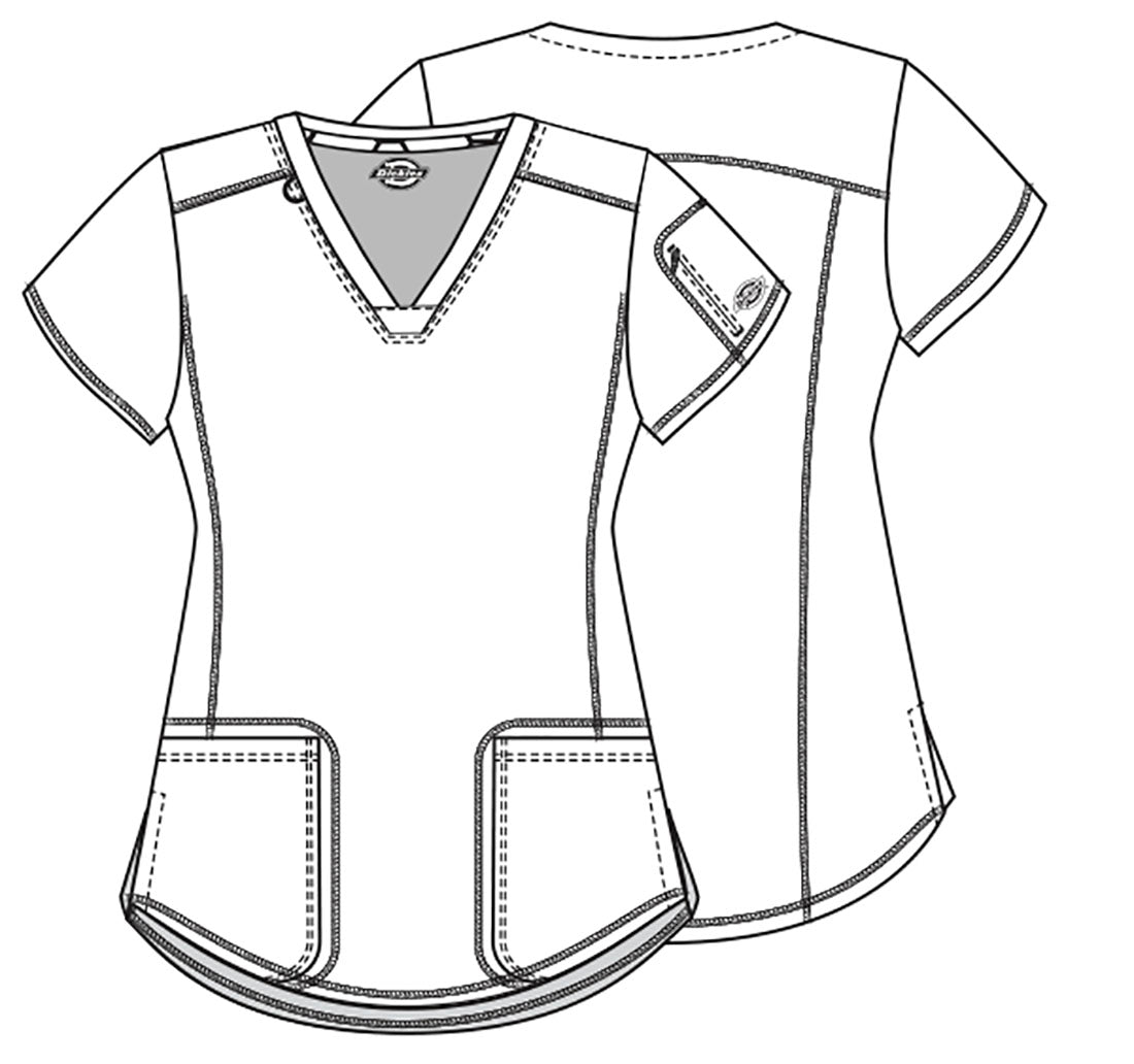 Dynamix Scrubs V-Neck Top DK730