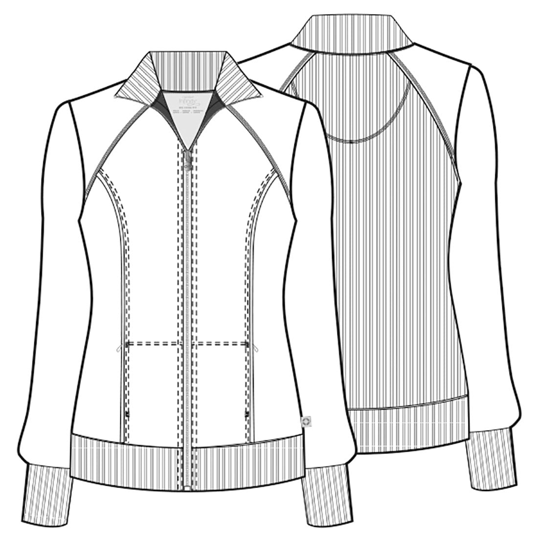 Infinity Scrubs Zip Front Jacket