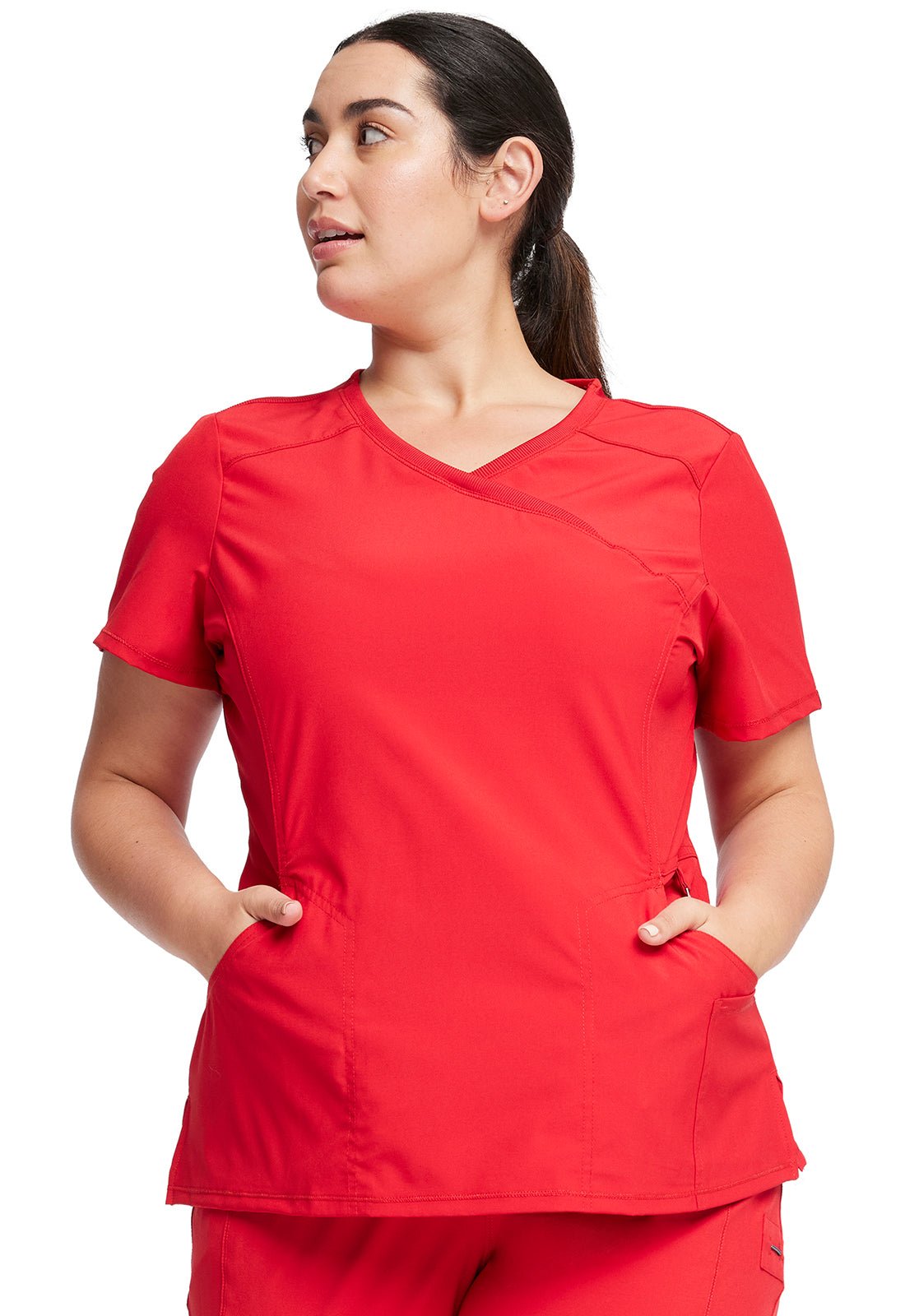 Infinity Scrubs Mock Wrap Top 2625A