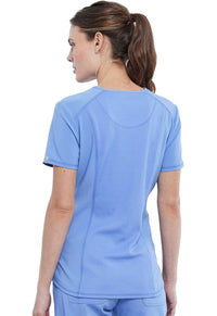 Ciel Infinity Scrubs Tuckable V-Neck Top- Back View