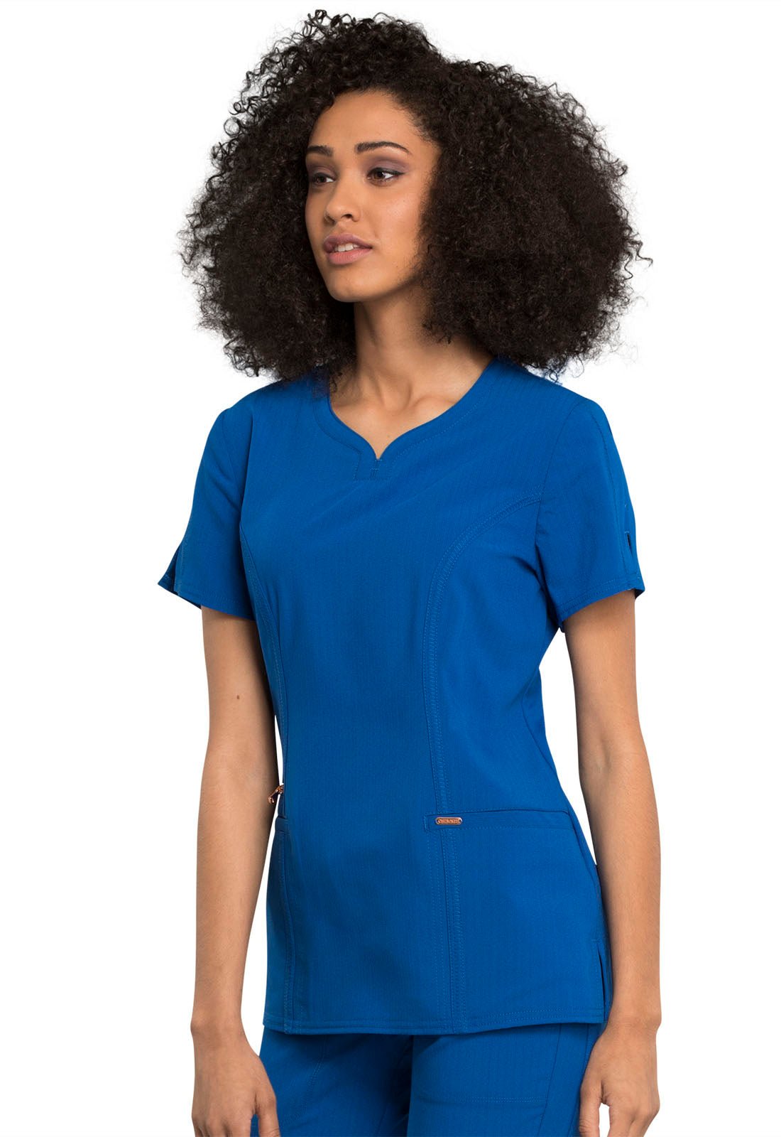 Statement by Cherokee Scrubs Ribbed V-Neck Top CK695