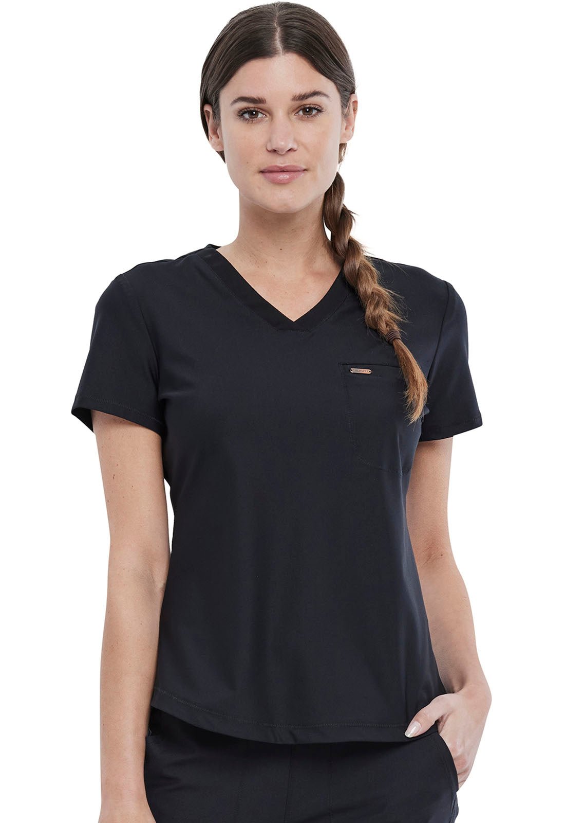 Form by Cherokee Scrubs Tuckable V-Neck Top CK819