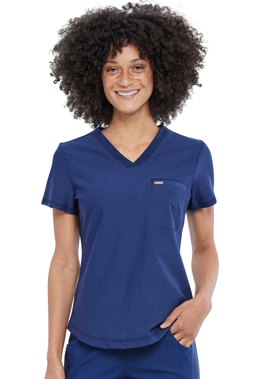 Form by Cherokee Scrubs Tuckable V-Neck Top CK819