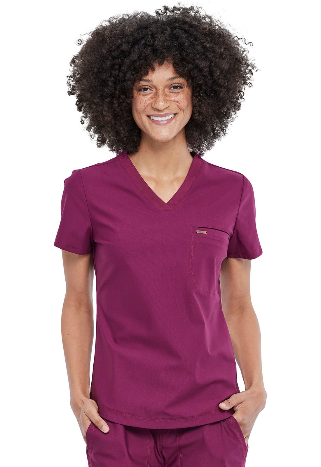 Form by Cherokee Scrubs Tuckable V-Neck Top CK819