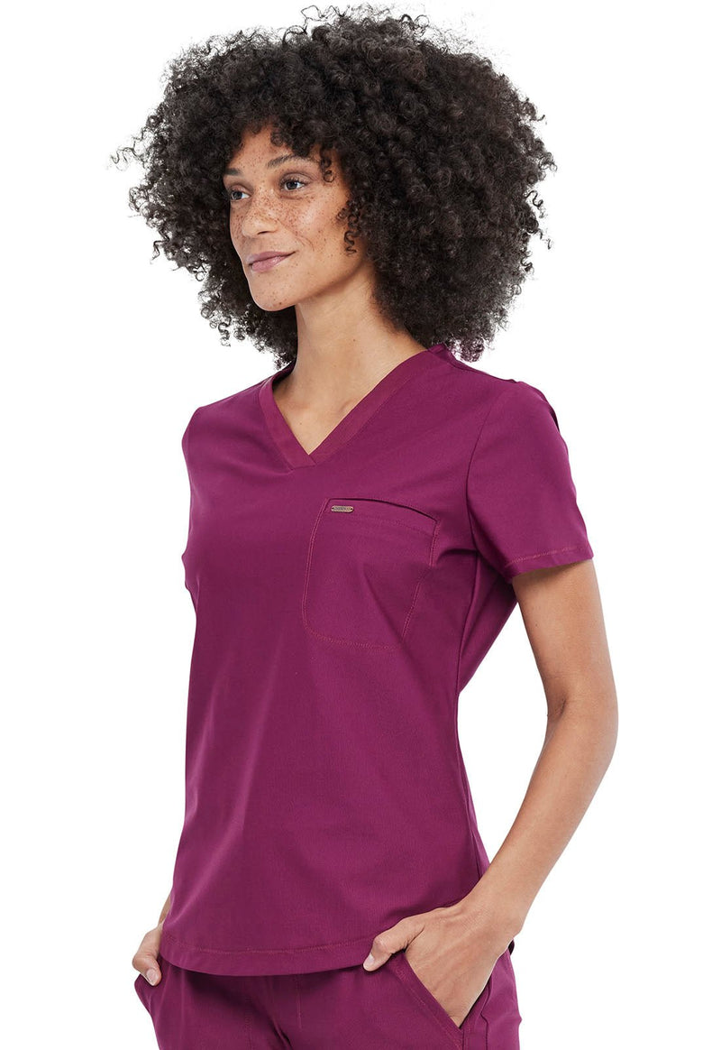Scrub Form CK819 Form by Cherokee Scrubs Tuckable V-Neck Top | ScrubsIQ