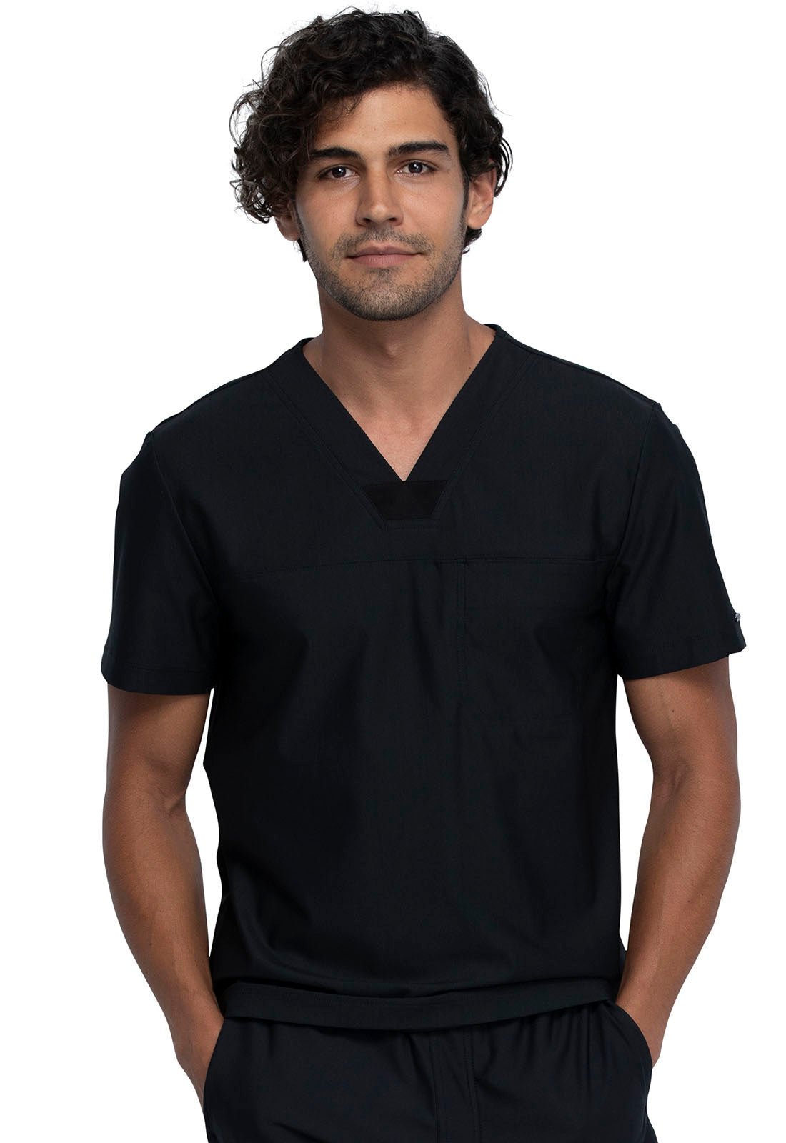 Form by Cherokee Men's Scrubs Tuckable V-Neck Top CK885