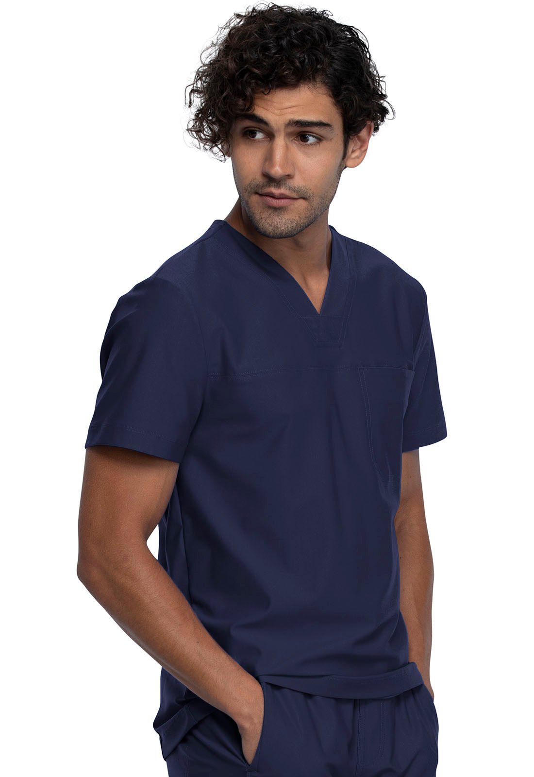 Form by Cherokee Men's Scrubs Tuckable V-Neck Top CK885