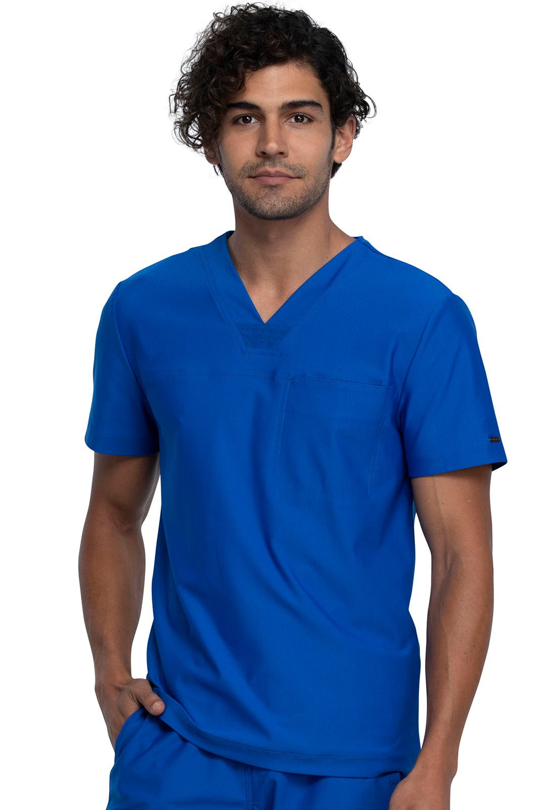 Form by Cherokee Men's Scrubs Tuckable V-Neck Top CK885