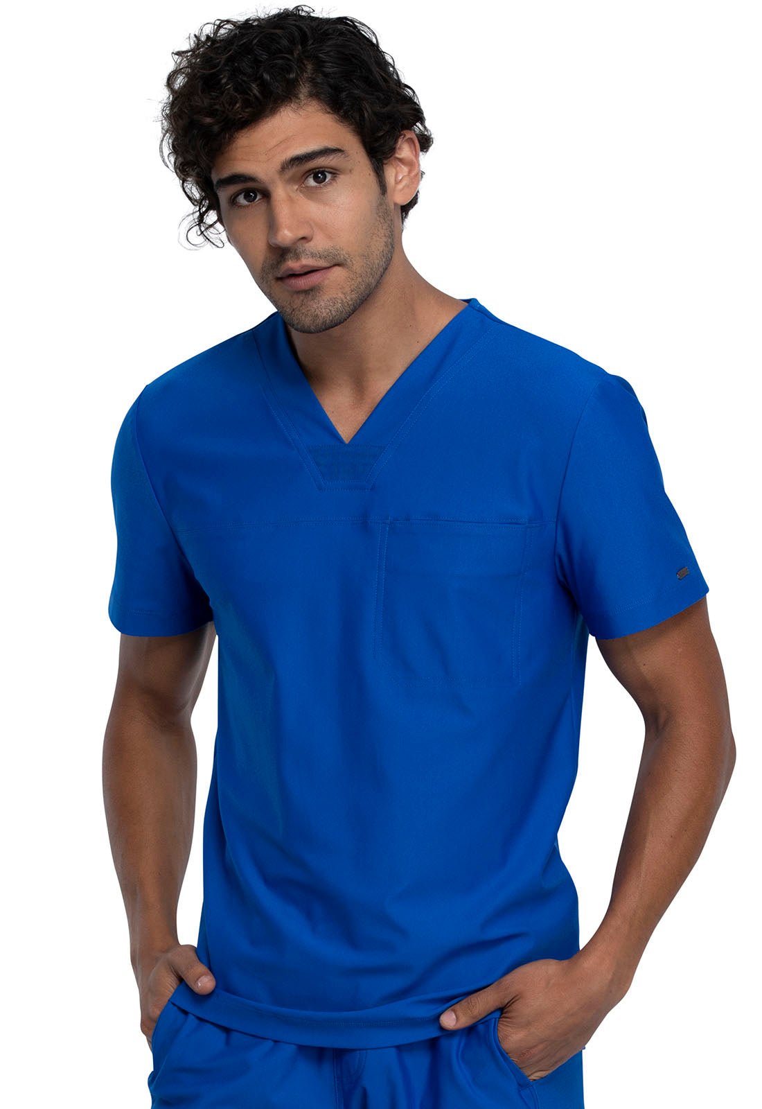 Form by Cherokee Men's Scrubs Tuckable V-Neck Top CK885