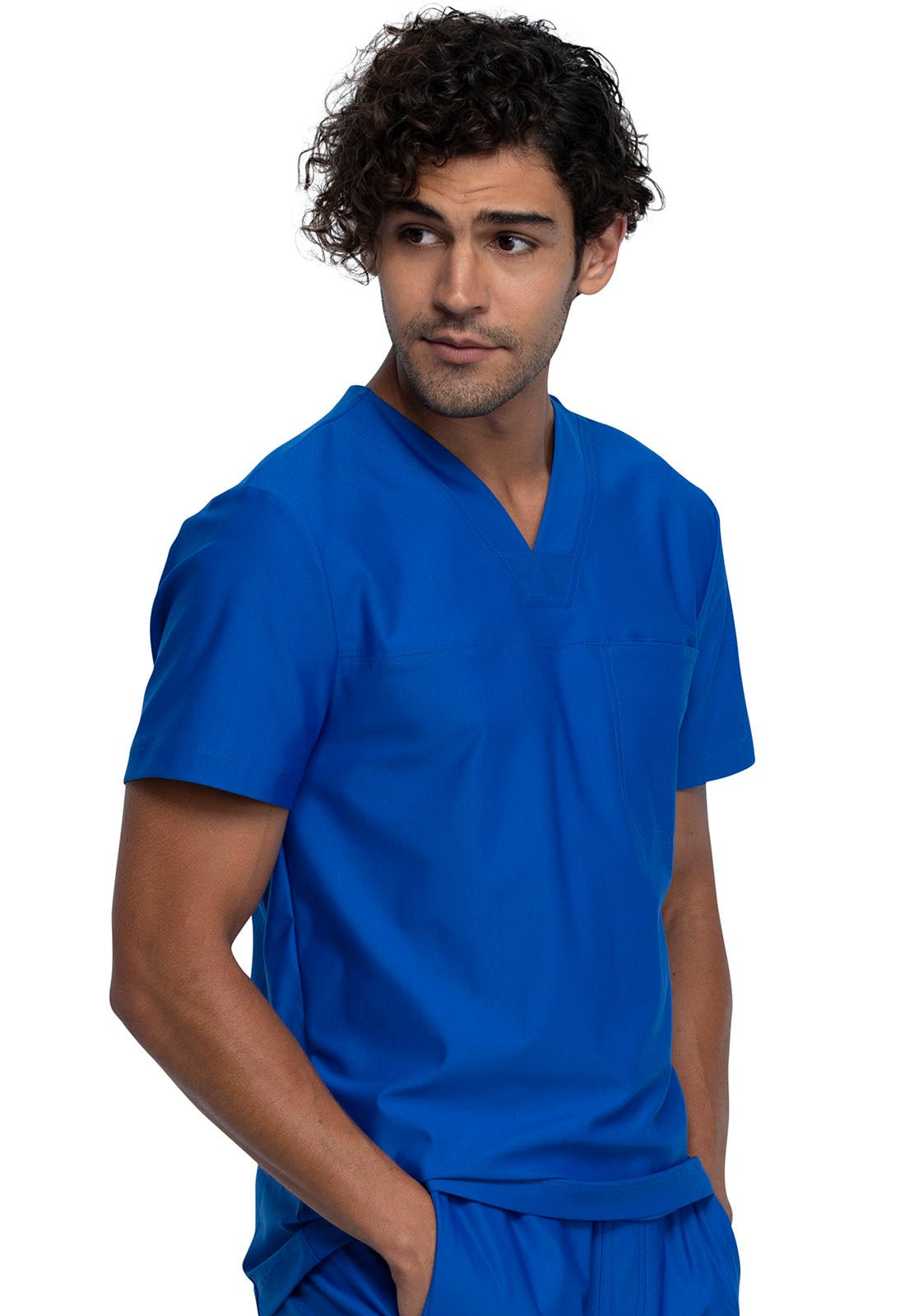 Form by Cherokee Men's Scrubs Tuckable V-Neck Top CK885