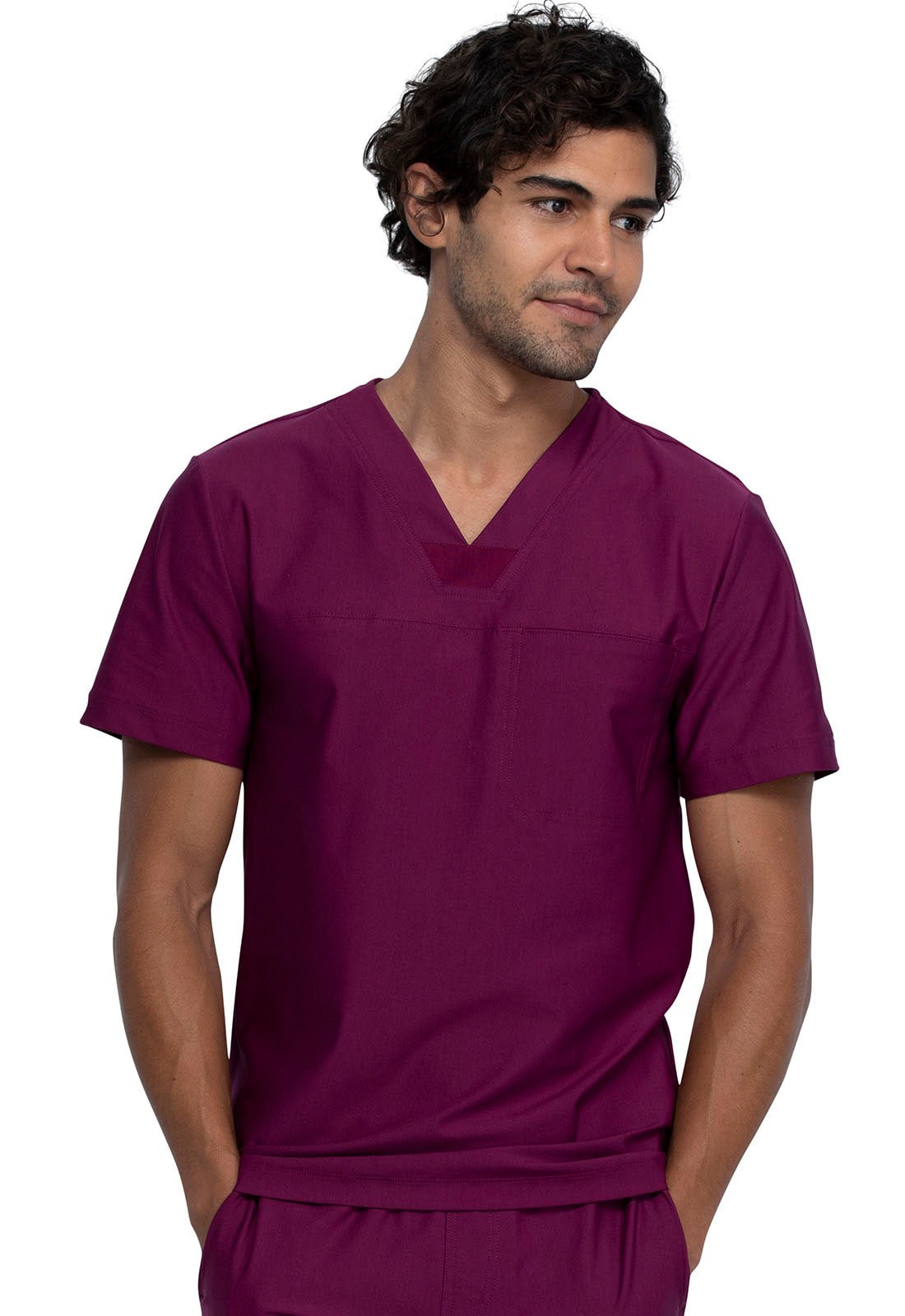 Form by Cherokee Men's Scrubs Tuckable V-Neck Top CK885