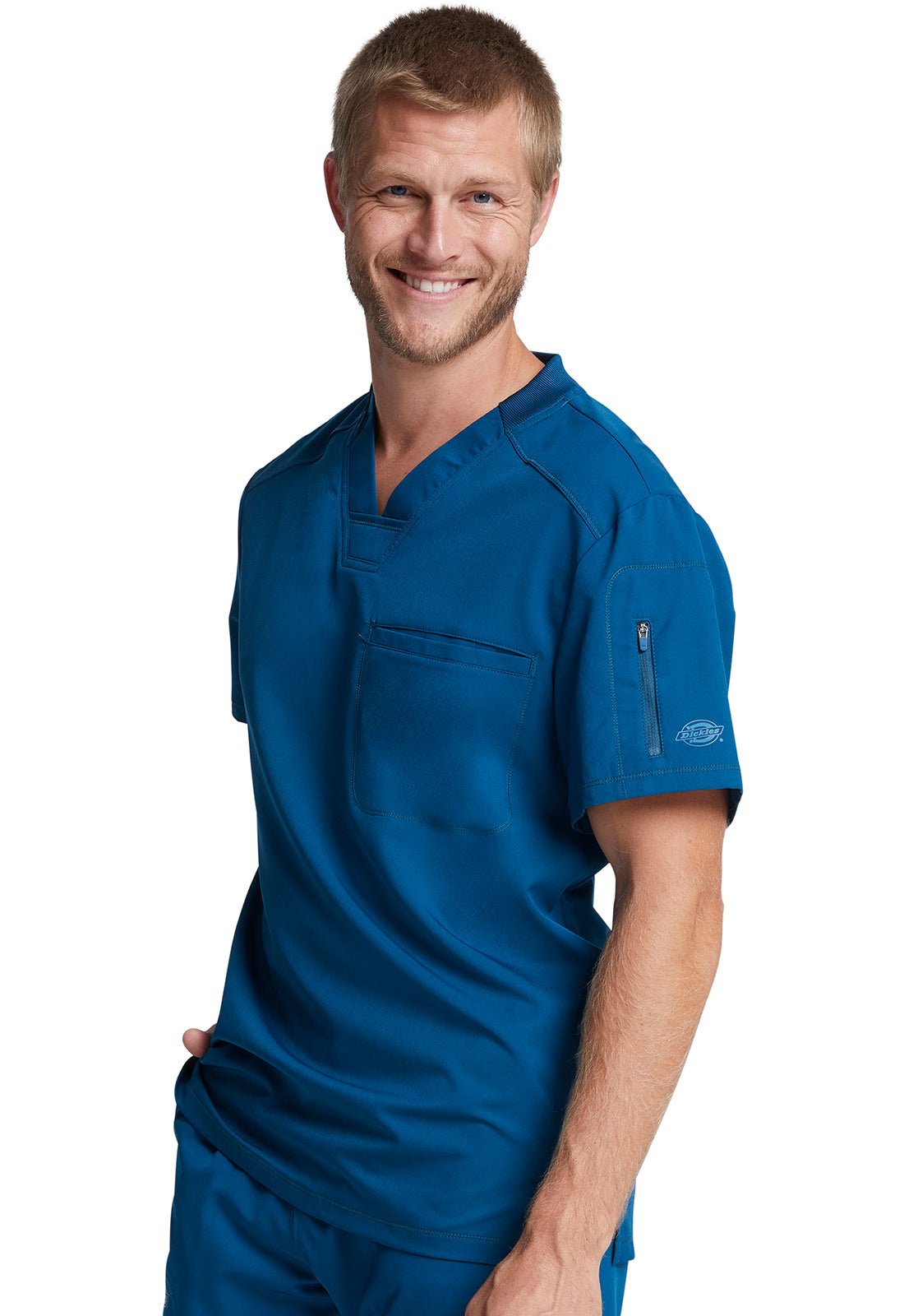 Dynamix Men's Scrubs Tuckable V-Neck Top DK610