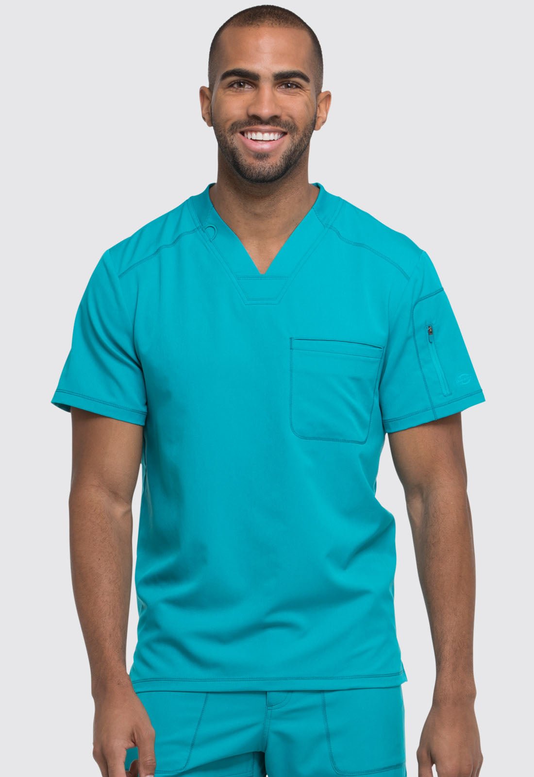 Dickies Dynamix Womens Tops, Athletic-Inspired Mélange V-Neck Scrub Top Dickies Dynamix Womens Tops, Athletic-Inspired Mélange V-Neck Scrub Top