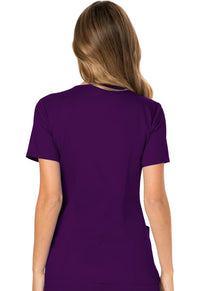 Eggplant Revolution Mock Wrap Top - Back View