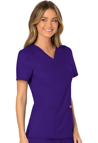 Grape Revolution Mock Wrap Top - Right Side View
