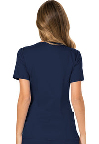Navy Revolution Mock Wrap Top - Back View