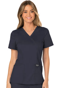 Pewter Revolution Mock Wrap Top - Front View