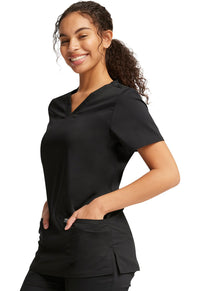 Black Revolution Scrubs V-NecK Top - Left Side View