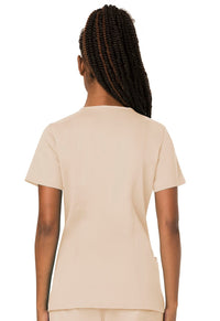 Khaki Revolution Scrubs V-NecK Top - Back View