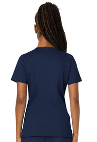 Navy Revolution Scrubs V-NecK Top - Back View