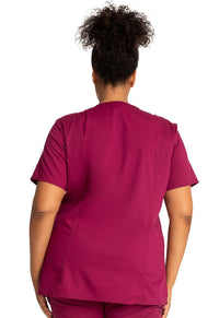 Wine Revolution Scrubs V-NecK Top - Back Side View