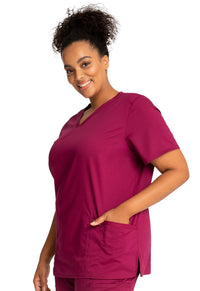 Wine Revolution Scrubs V-NecK Top - Left Side View