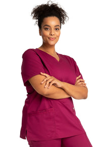 Wine Revolution Scrubs V-NecK Top - Right Side View