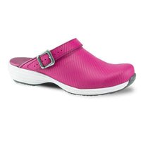 Sanita Clogs Clogs Fuschia / 36 Sanita Wave Leather Clogs with Carbon Style Open Heel